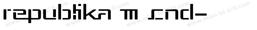 Republika III Cnd字体转换